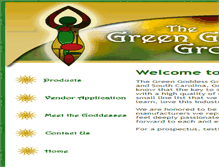 Tablet Screenshot of greengoddessgrp.com